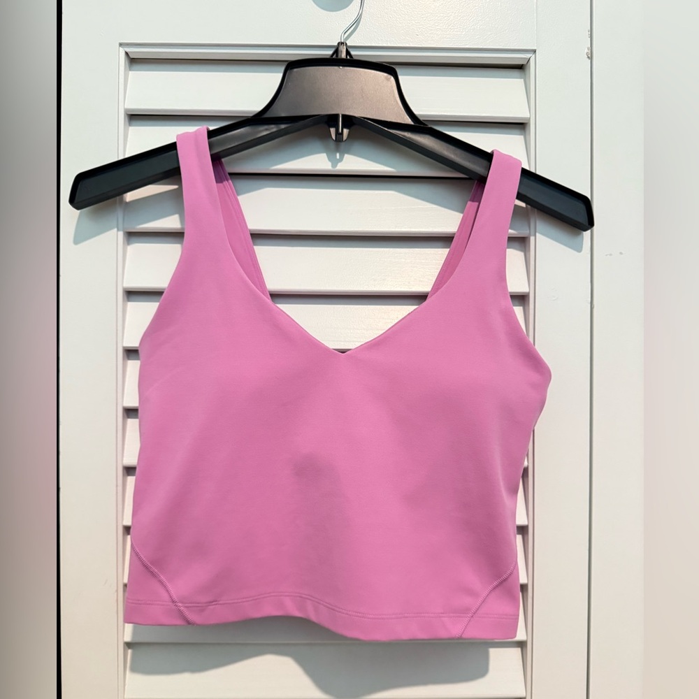 Lululemon Align Crop Tank Pink Size 6 with Built in Bra Pads